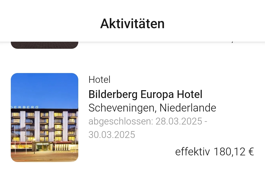 screenshot buchung bilderberg europa hotel