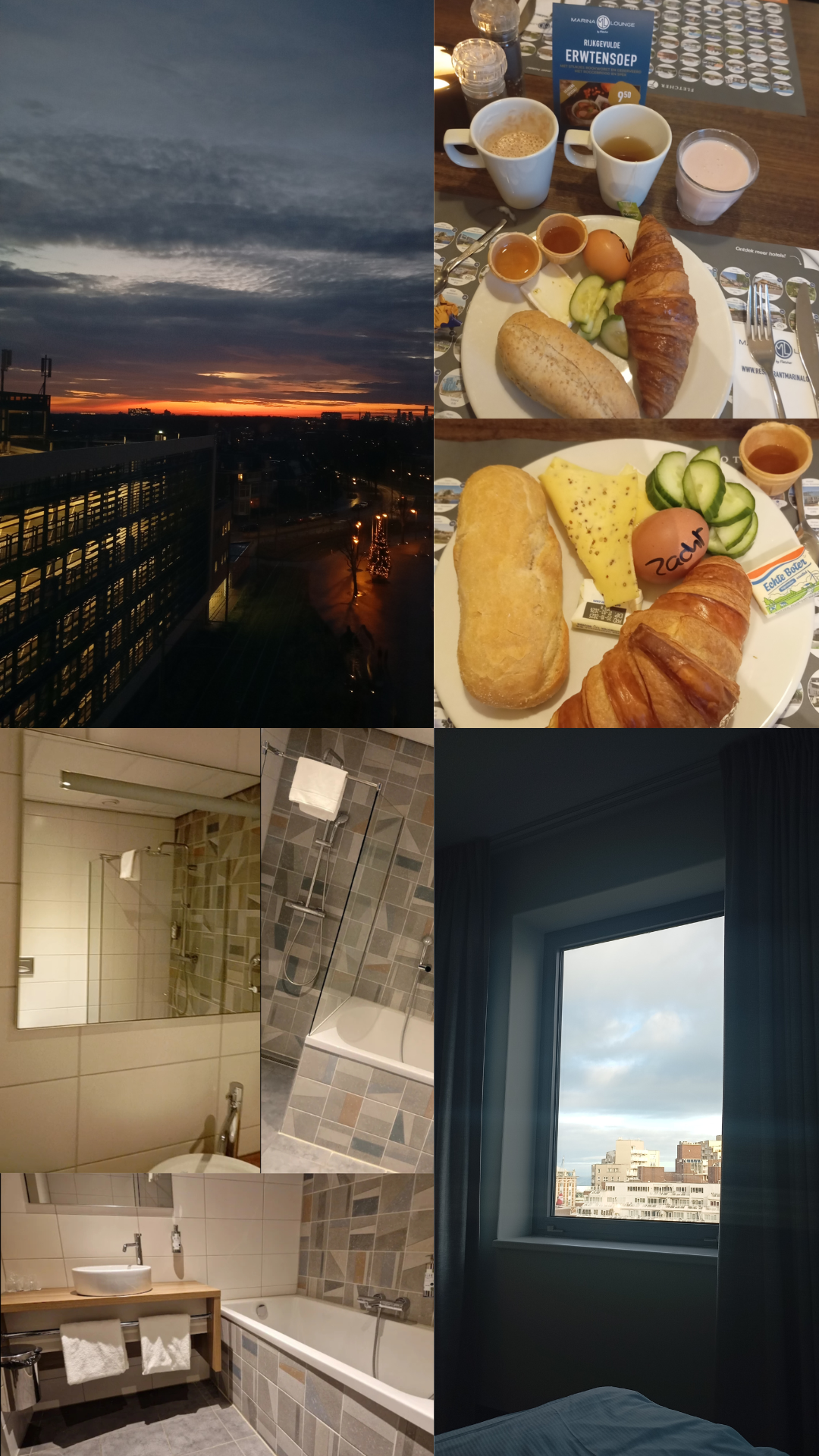 Fletcher Hotel Scheveningen- Deluxezimmer für Genießer fletcher hotel scheveningen doppelzimmer collage